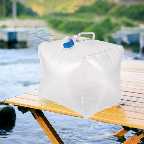 折りたたみ式貯水バッグ 蛇口付き水容器 アウトドア活動用 10L