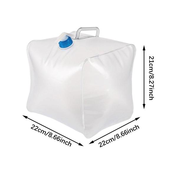 折りたたみ式貯水バッグ 蛇口付き水容器 アウトドア活動用 10L