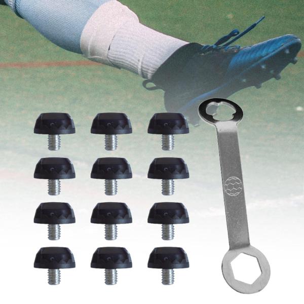 ラグビースタッド 12個 M5 サッカースタッド 競技トレーニング用 アスレチックスニーカー 高さ6mm