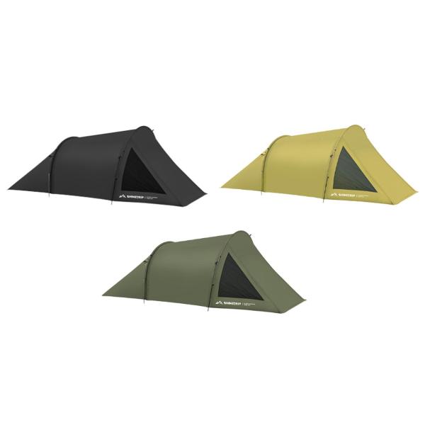 キャンプテント 簡単セットアップ ポータブルトンネルテント ピクニック 登山 ビーチ用 ブラック