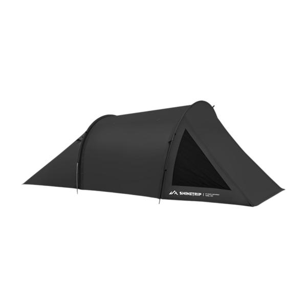 キャンプテント 簡単セットアップ ポータブルトンネルテント ピクニック 登山 ビーチ用 ブラック