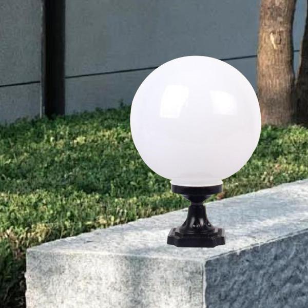 屋外グローブランプシェード、ボールランプシェード、街灯天井用ランプポストグローブ , 25cm 120mm口