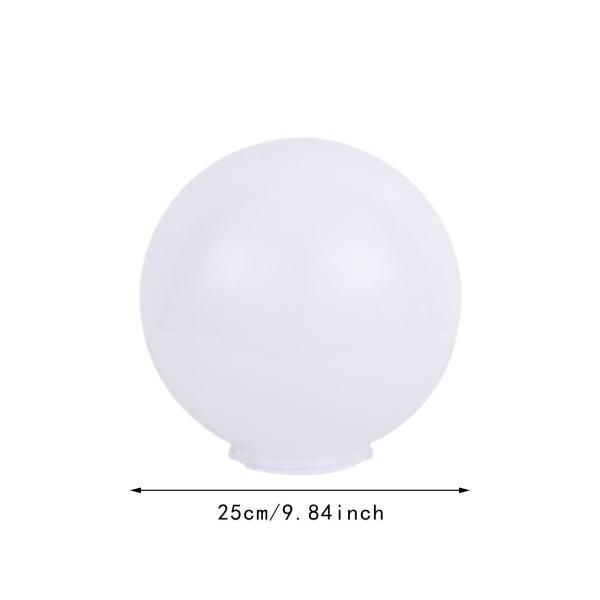 屋外グローブランプシェード、ボールランプシェード、街灯天井用ランプポストグローブ , 25cm 120mm口