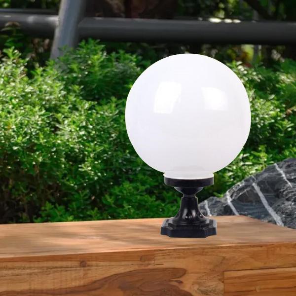 屋外グローブランプシェード、ボールランプシェード、街灯天井用ランプポストグローブ , 25cm 120mm口