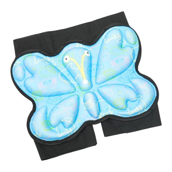 キッズヒップパッド子供用軽量サポートギア耐衝撃ローラースケートブルーカラーM