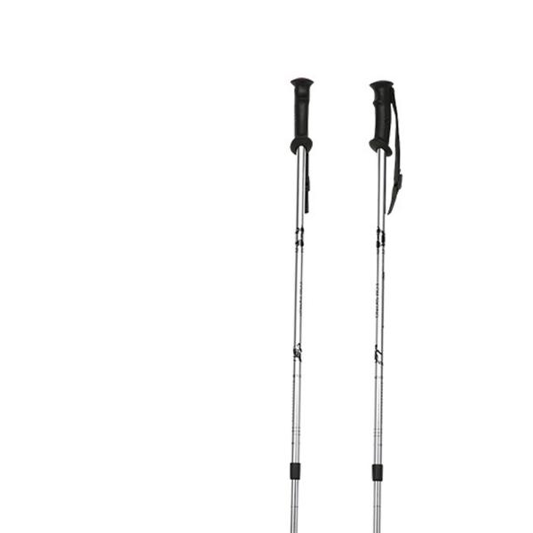 トレッキングポールアルミニウム合金ハイキングポールトレッキングクライミングスノーシューシルバー