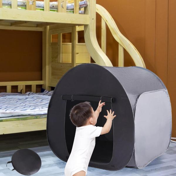 旅行バッグのプレイとリラックスしたテントをプレイして、子供向けの感覚テントインスタントブラックスモールアーチ