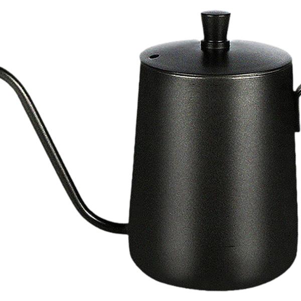 コーヒーケトル、グースネックケトル、長い狭い注ぎ口、ハンドドリップコーヒーポット、オフィス用のオフィス用のロングスパウトティーポットを注ぐ