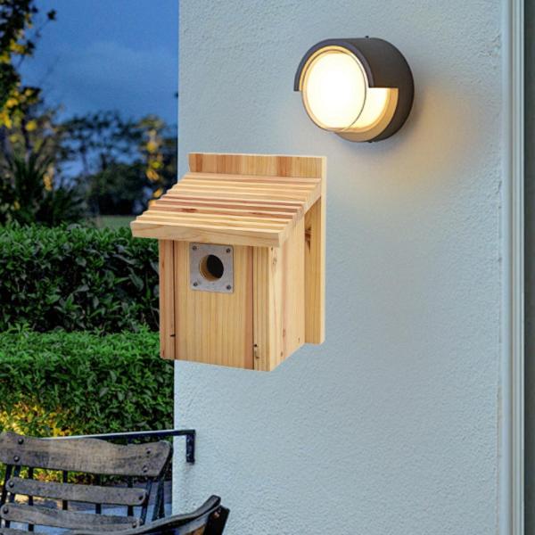 鳥屋の外の屋外の鳥の家は簡単に掃除しやすい頑丈な頑丈なディーバードネストケージフィーダーケースパークハミングバードパティオのためのケース