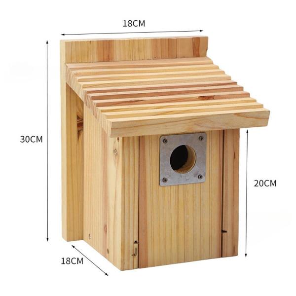 鳥屋の外の屋外の鳥の家は簡単に掃除しやすい頑丈な頑丈なディーバードネストケージフィーダーケースパークハミングバードパティオのためのケース