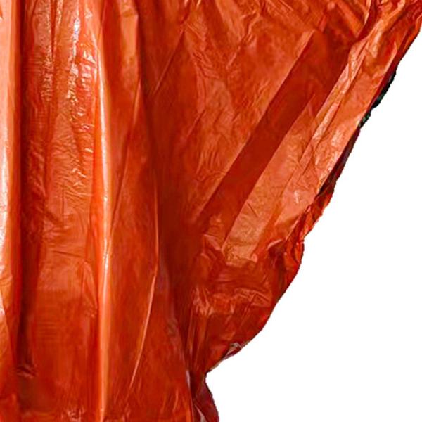 アウトドア緊急用レインコート レインコート ジャケット 緊急用ブランケット マント , Orange