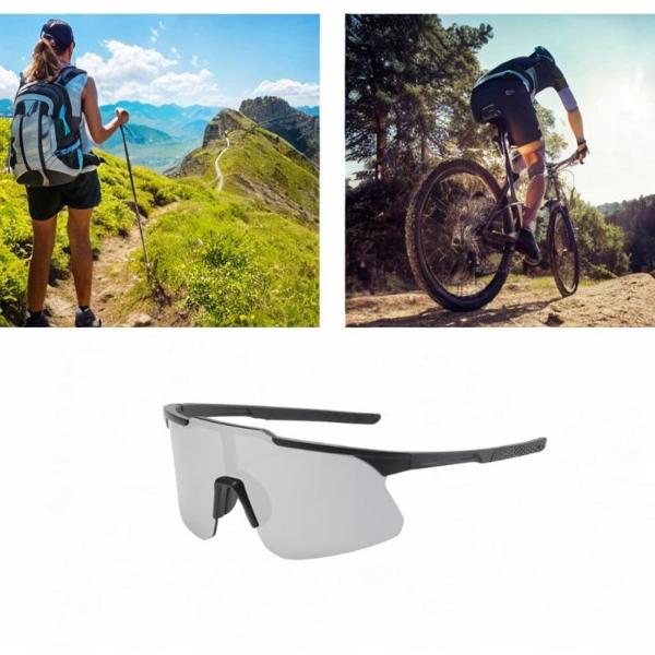 サイクリングサングラス スポーツアイウェア スタイリッシュな日焼け止め 防風メガネ 釣り 登山 スキー オートバイ用ゴーグル