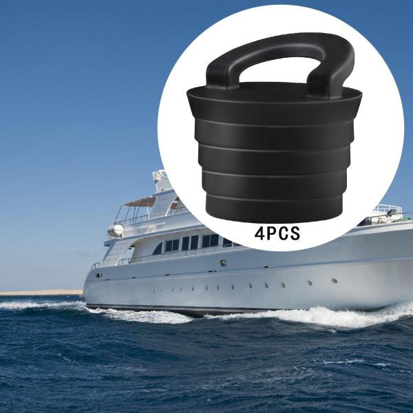 カヤック用排水プラグ 栓 交換用 排水ストッパー 押し込み式 ボートプラグ 船舶穴用 4個