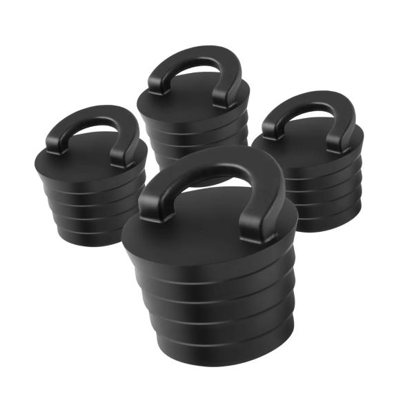 カヤック用排水プラグ 栓 交換用 排水ストッパー 押し込み式 ボートプラグ 船舶穴用 4個