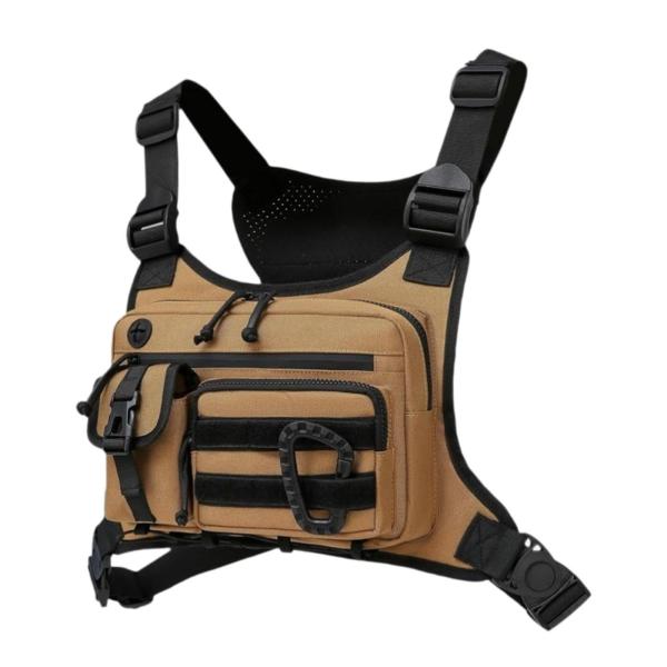 【新品】 チェストリグセットスマホホルダーTacoタイプマグポーチ メンズ チェストリグバッグ チェストパック ユーティリティ 調節可能