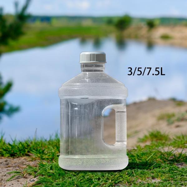 ウォーターディスペンサーボトル 厚みのある食品グレードポータブル透明保存容器 3L