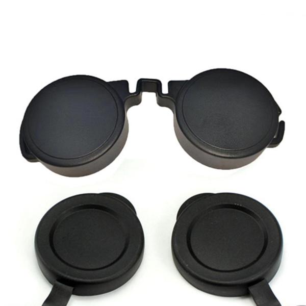 双眼鏡レンズキャップ保護カバー コンパクト 10x42 ギフト プロフェッショナル向け 望遠鏡レンズキャップ ゴム製接眼の交換に最適