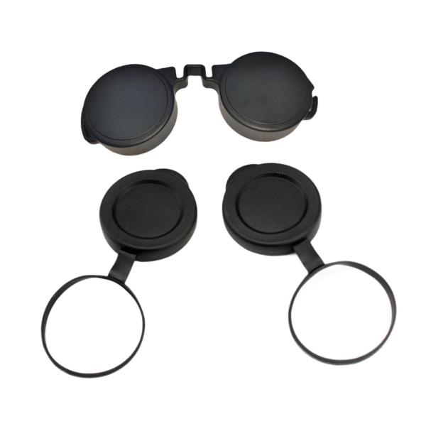 双眼鏡レンズキャップ保護カバー コンパクト 10x42 ギフト プロフェッショナル向け 望遠鏡レンズキャップ ゴム製接眼の交換に最適