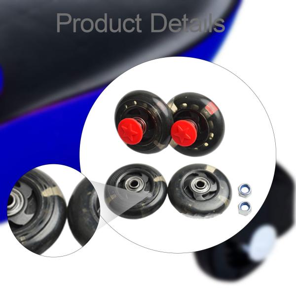 4ピース キッズツイストカーホイール 床を保護 ユニバーサル交換パーツ ブラック