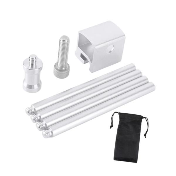 キャンプ用ライトポール 吊り下げライトホルダー ガーデン アウトドア ピクニック シルバー