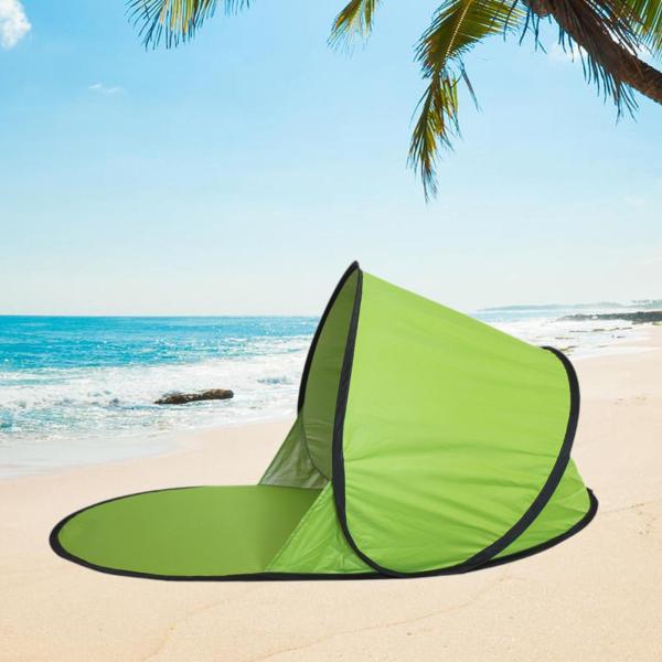 ビーチテント ポータブル 自動 ビーチテント 裏庭 釣り 登山 グリーン