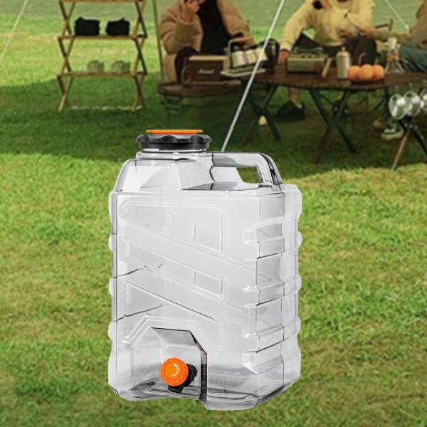 キャンプ用ウォーターバケツ 再利用可能 純水バレル 車 ハイキング 家庭用 20L