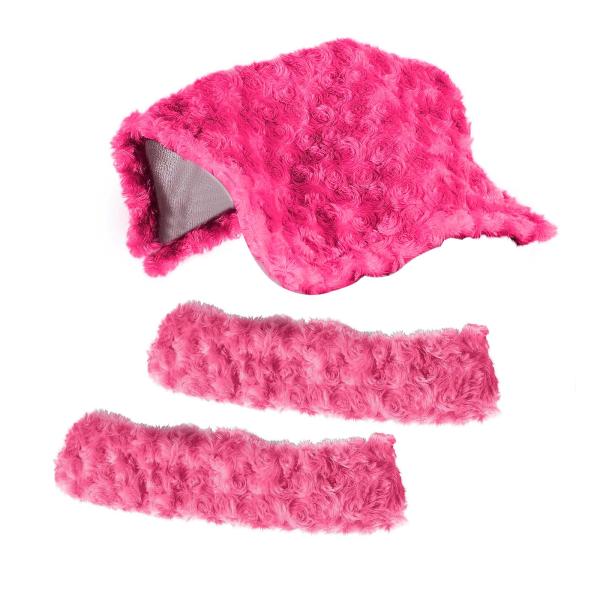 アイススケートブレードカバー 2個セット アイススケートプロテクター トレーニング 練習 スポーツ用 ピンク L