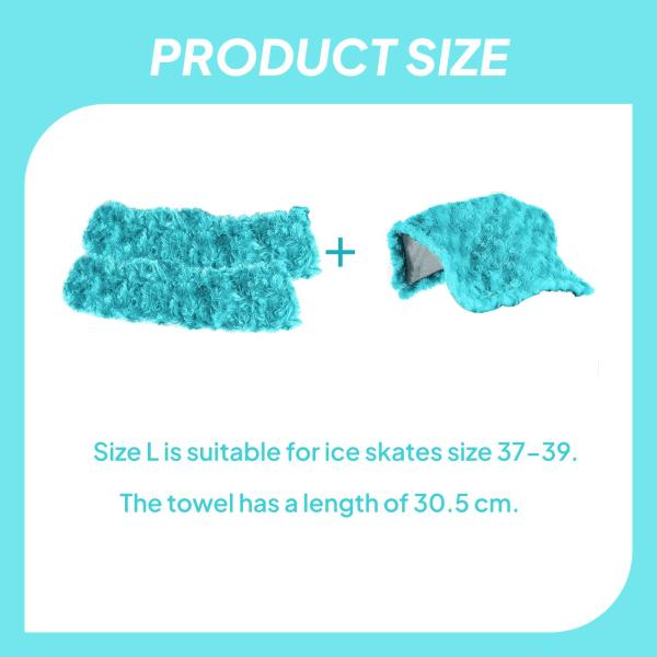 アイススケートブレードカバー 2個 アイススケートプロテクター トレーニング 練習 スポーツ用 グリーン L