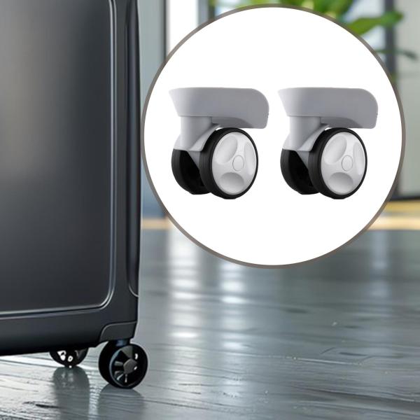 2個入り 荷物用ホイール 交換用 静音 頑丈 アクセサリー 回転キャスターホイール グレー