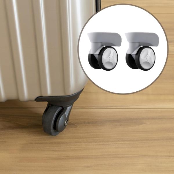 2個入り 荷物用ホイール 交換用 静音 頑丈 アクセサリー 回転キャスターホイール グレー