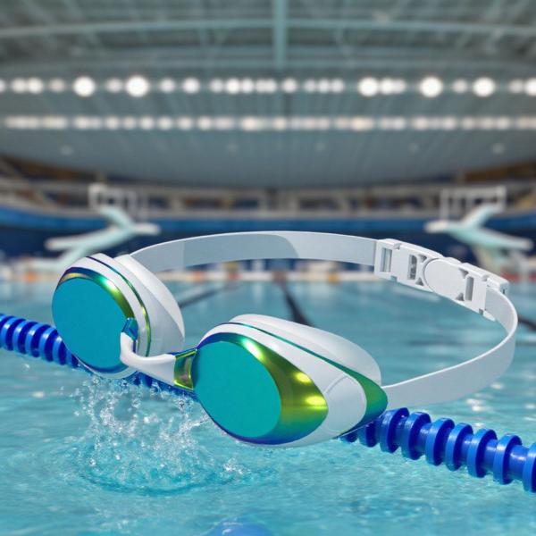 スイミングゴーグル、曇り止めアイウェア、水漏れしない水泳用メガネ、子供、男、女、大人用のプールゴーグル