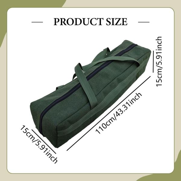 110cm×15cm×15cm テントポールコンテナ テントポールバッグ三脚キャリーケースキャンプ