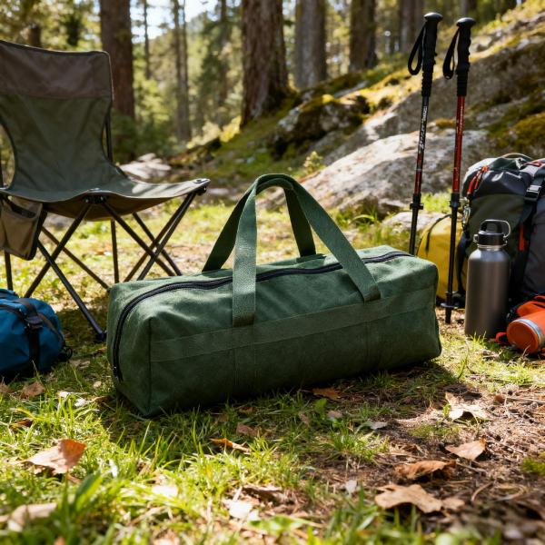 110cm×15cm×15cm テントポールコンテナ テントポールバッグ三脚キャリーケースキャンプ