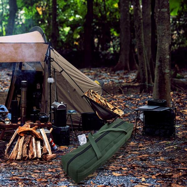 110cm×15cm×15cm テントポールコンテナ テントポールバッグ三脚キャリーケースキャンプ