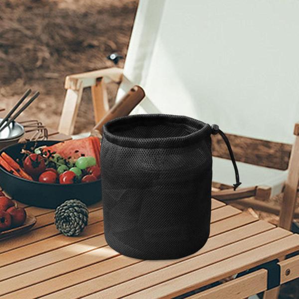 キャンプ用調理器具バッグ 調理器具オーガナイザー プレミアム 実用的 必需品 ポータブル 16cmx16cmx20cm