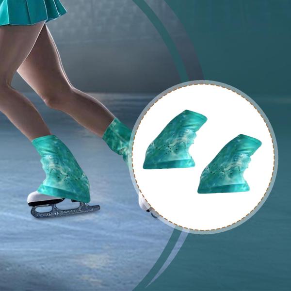 フィギュアスケート レッグウォーマー 装飾 スポーツ 防寒 トレーニング L ダイヤモンド付き