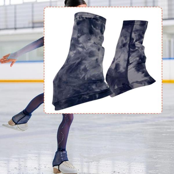 フィギュアスケート レッグウォーマー ブーツの上の装飾 女性用 ダンストレーニング ラインストーンなし L