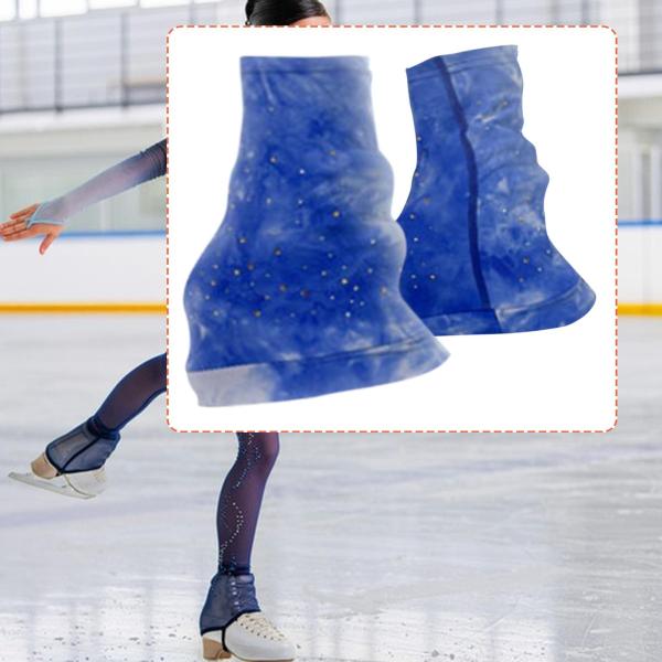 女性用フィギュアスケートレッグウォーマー 滑り止め ダンス 冬季アクティビティ用