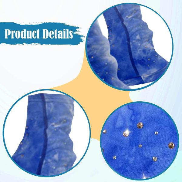 女性用フィギュアスケートレッグウォーマー 滑り止め ダンス 冬季アクティビティ用