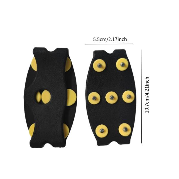 アウトドア用アイスクリート ウォーキング用トラクションクリート キャンプ ウォーキング 登山用 ブラックネイル