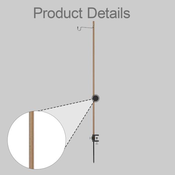 キャンプ用ランタンスタンド 旅行用 ピクニック用 ランタンポールハンガー BBQ ギフト アクセサリー コーヒー