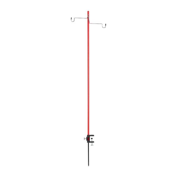 キャンプ用ランタンスタンド ギフト キャンプ用ライトポール 旅行 ハイキング バックパッキング用 レッド