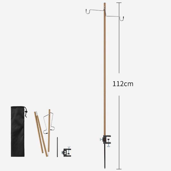 キャンプ用ランタンスタンド ギフト キャンプ用ライトポール 旅行 ハイキング バックパッキング コーヒー用