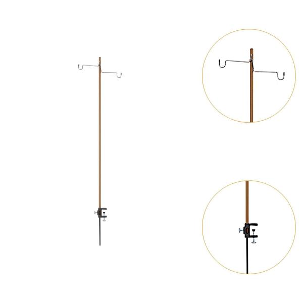 キャンプ用ランタンスタンド ギフト キャンプ用ライトポール 旅行 ハイキング バックパッキング コーヒー用