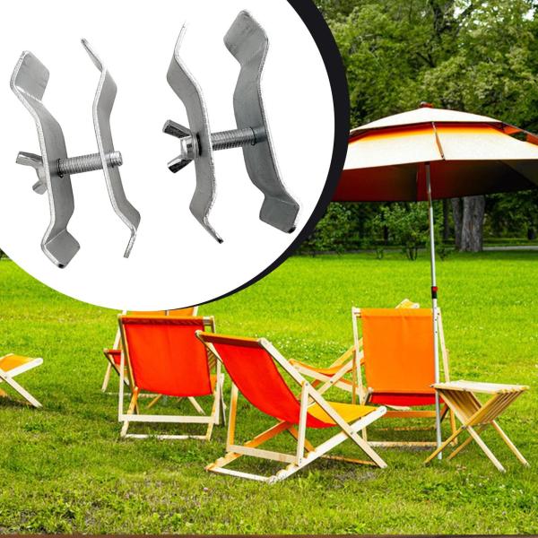 2 個入り カート用傘クランプ、固定クリップ、日よけアタッチメント、キャンプ用傘マウントクランプ、パラソルホルダー（ワゴンカートデッキ）