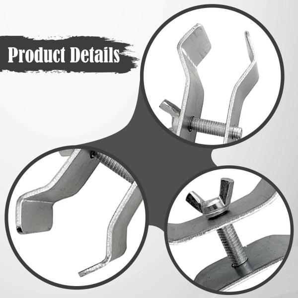 2 個入り カート用傘クランプ、固定クリップ、日よけアタッチメント、キャンプ用傘マウントクランプ、パラソルホルダー（ワゴンカートデッキ）