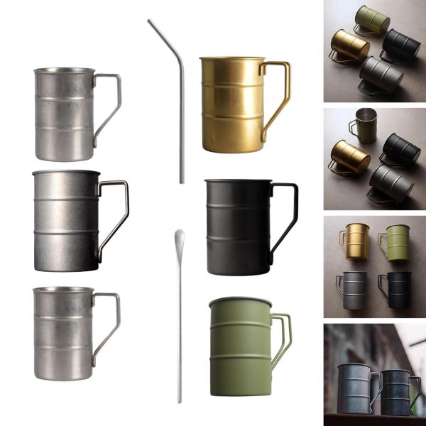 コーヒーマグ 350ml 多目的キャンプカップ ツーリング旅行用 グレー