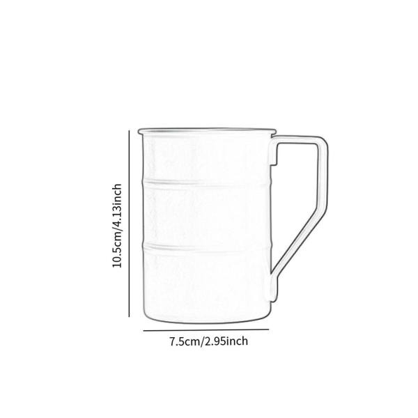 コーヒーマグ 350ml 多目的キャンプカップ ツーリング旅行用 グレー ストロー付き