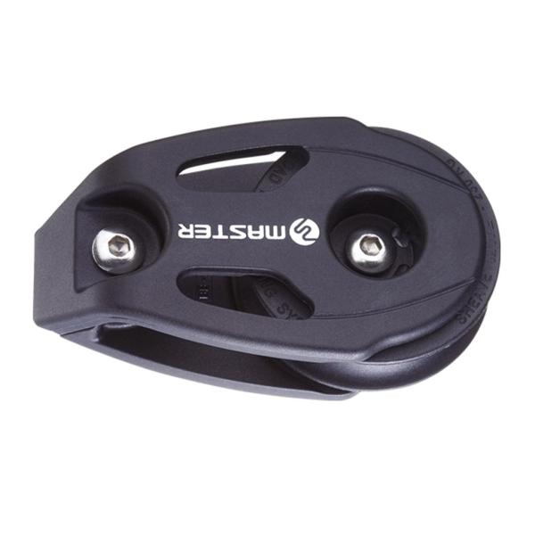 40mmシングルシーブベアリングホイールプーリーコンポジットブロック10mmヨットパーツ-ブラック