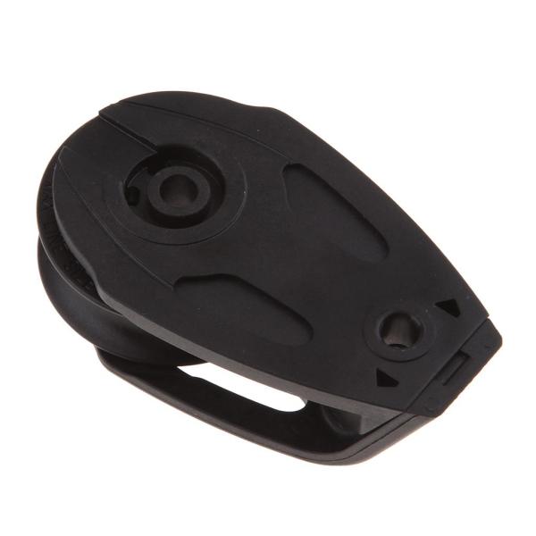 40mmシングルシーブベアリングホイールプーリーコンポジットブロック10mmヨットパーツ-ブラック